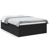 vidaXL Estructura de cama madera de ingenier&iacute;a negra 140x190 cm