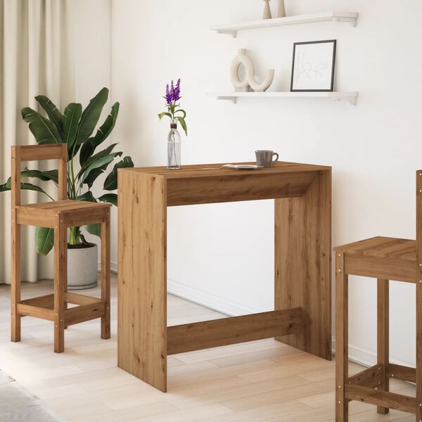 vidaXL Mesa alta bar madera ingenier&iacute;a roble artisian 102x50x103,5 cm