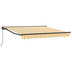 vidaXL Estructura del Toldo Amarillo y blanco 300 x 250 cm