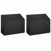 vidaXL Fundas bancos jard&iacute;n 2 uds 8 ojales polietileno 160x70x70/88 cm
