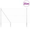 vidaXL Poste de Valla Plateado 25 x 1,5 m (malla de 25 x 25 mm) Acero