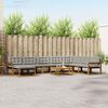 vidaXL Conjunto de sof&aacute;s de exterior 9 pcs Gris Natural y Claro