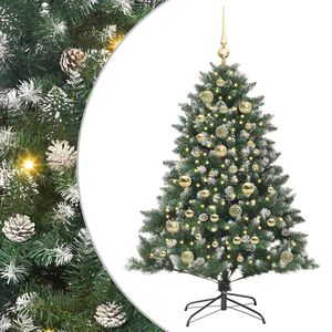 vidaXL &Aacute;rbol de Navidad artificial Verde 120 cm PVC, Pl&aacute;stico y Acero