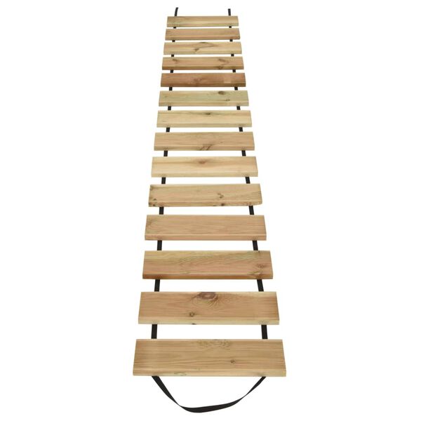 vidaXL Rollo de suelo madera de pino impregnada 50x300 cm