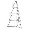 vidaXL &Aacute;rbol de Navidad de metal KUOPIO 100 cm Acero Negro