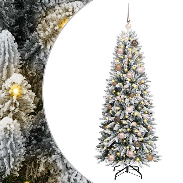 vidaXL &Aacute;rbol de Navidad artificial 150 cm PVC y Pl&aacute;stico y Acero y PE