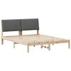 vidaXL Estructura de cama Marr&oacute;n 150 x 200 cm Madera de pino macizo
