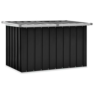 vidaXL Caja de almacenaje para jard&iacute;n gris antracita 109x67x65 cm