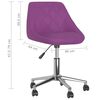 vidaXL Sillas de comedor giratorias 4 unidades cuero sint&eacute;tico morado