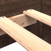 vidaXL Estructura de cama sin colch&oacute;n madera marr&oacute;n roble 100x200 cm