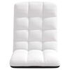 vidaXL Silla de suelo plegable de tela blanca 71x51x62 cm