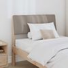 vidaXL Cabecero tapizado Taupé 75 cm Madera de pino macizo
