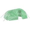 vidaXL Invernadero con estructura de acero verde 20 m&sup2; 5x4x2,3 m