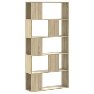 vidaXL Librer&iacute;a de 5 niveles madera roble Sonoma 80,5x23,5x162,5 cm