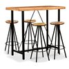 vidaXL Set de muebles de bar 5 piezas madera de acacia y reciclada