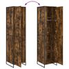 vidaXL Armario 2 pcs Roble Humo 50 x 50 x 200 cm Madera contrachapada