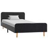 vidaXL Estructura de cama de arpillera gris oscuro 100x200 cm