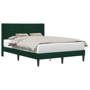 vidaXL Estructura de cama Verde oscuro 120 x 190 cm Terciopelo