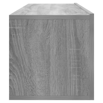 vidaXL Mueble para TV madera contrachapada gris Sonoma 100x30x30 cm