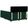 vidaXL Cama box spring con colch&oacute;n terciopelo verde oscuro 140x190 cm