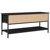 vidaXL Conjunto de mueble de TV Roble Negro 100 x 35 x 45 cm