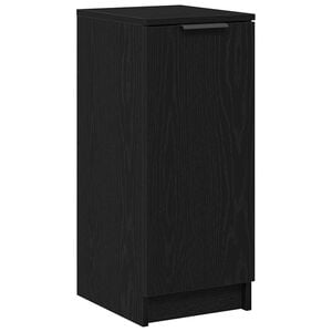 vidaXL Armario para Zapatos con estante Roble Negro 29,5 x 35 x 70 cm