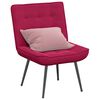 vidaXL Sill&oacute;n de relax terciopelo rojo vino 64x74x84 cm