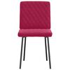 vidaXL Sillas de comedor 2 unidades terciopelo rojo tinto