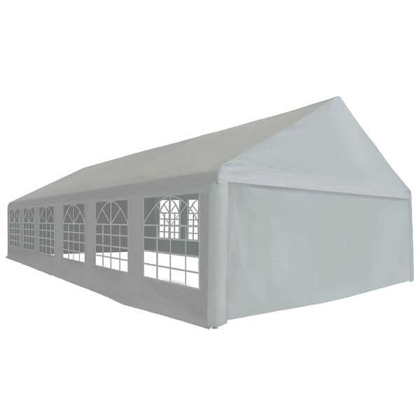 vidaXL Tela de tienda sin estructura Gris 12 x 6 m PE