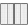 vidaXL Mosquiteras para puerta bloque magn&eacute;tico 2 uds negro 220x130 cm