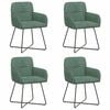 vidaXL Sillas de comedor 4 uds. Terciopelo Verde Mar 59 x 56,5 x 86 cm