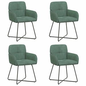 vidaXL Sillas de comedor 4 uds. Terciopelo Verde Mar 59 x 56,5 x 86 cm