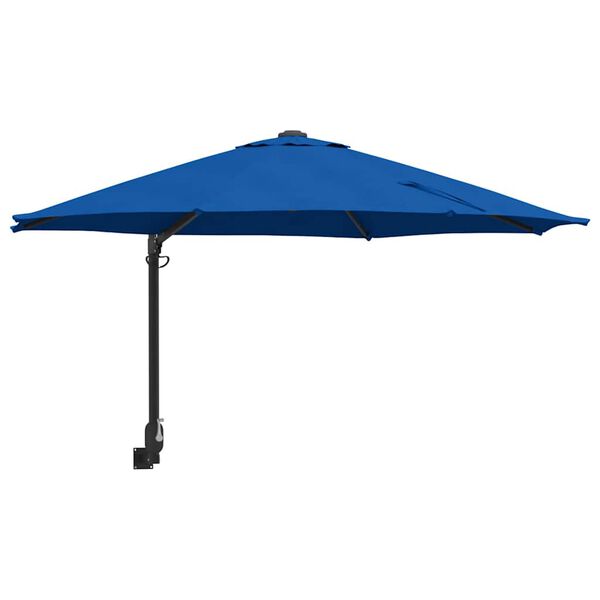 vidaXL Parasol de jardín Azul y Negro 248 x 248 x 148 cm