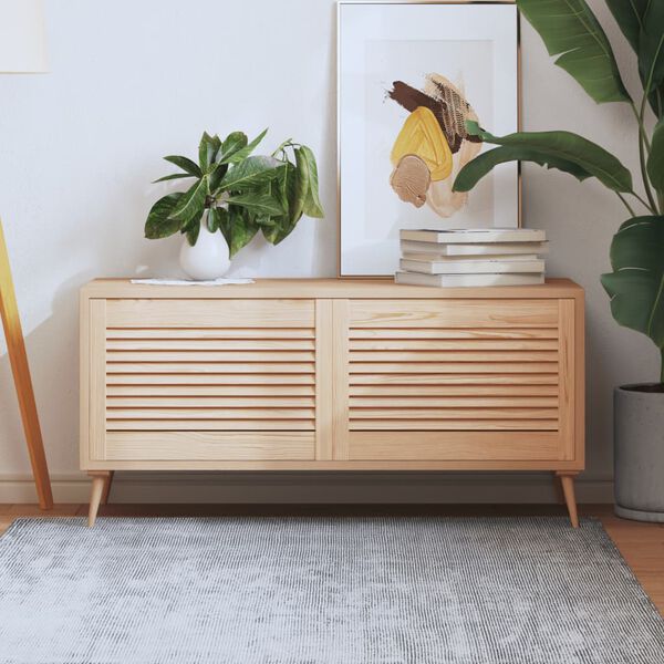 vidaXL Puertas de armario de lamas 2 uds madera de pino 39,5x59,4 cm