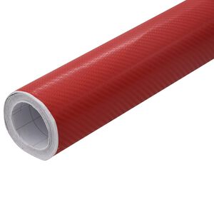 vidaXL L&aacute;minas 4D para coche 2 uds rojo 100x150 cm+50x150 cm