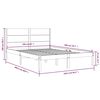 vidaXL Estructura de cama sin colchón madera maciza de pino 160x200 cm