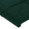 vidaXL Cabecero de terciopelo verde oscuro 83x23x78/88 cm