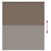 vidaXL Estor Enrollable Opaco Color Caf&eacute; 135x130 cm Tela Ancho 131,6cm