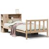 vidaXL Cama con estantería sin colchón madera maciza de pino 90x190 cm