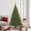 vidaXL Árbol de Navidad artificial Verde 180 cm PVC y Acero y Plástico