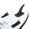 vidaXL Juego de tabla de paddle surf hinchable blanco y negro
