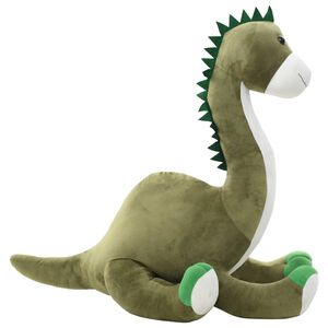vidaXL Dinosaurio brontsaurus de peluche verde