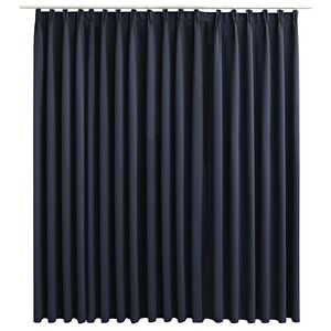 vidaXL Cortina opaca con ganchos gris antracita 290x245 cm