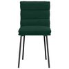 vidaXL Sillas de comedor 4 unidades terciopelo verde oscuro