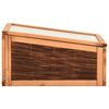 vidaXL Invernadero de madera maciza de pino y de sauce 60x80x45 cm