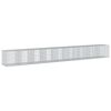 vidaXL Cesta gaviones con cubierta hierro galvanizado 900x100x100 cm