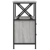 vidaXL Mesita de noche madera de ingeniería gris Sonoma 34x35,5x70 cm