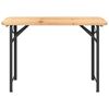 vidaXL Mesa y bancos plegables de bar 3 piezas madera maciza de abeto