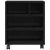 vidaXL Soporte para Impresora Roble Negro 41 x 32 x 48 cm