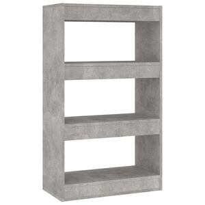 vidaXL Estanter&iacute;a/divisor madera ingenier&iacute;a gris hormig&oacute;n 60x30x103 cm